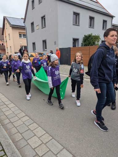 Korbball Jugend beim Kirchweih Erntedankumzug